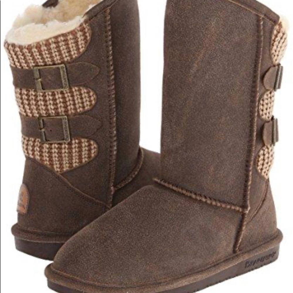Bearpaw Sheepskin Suede and wool Boots
